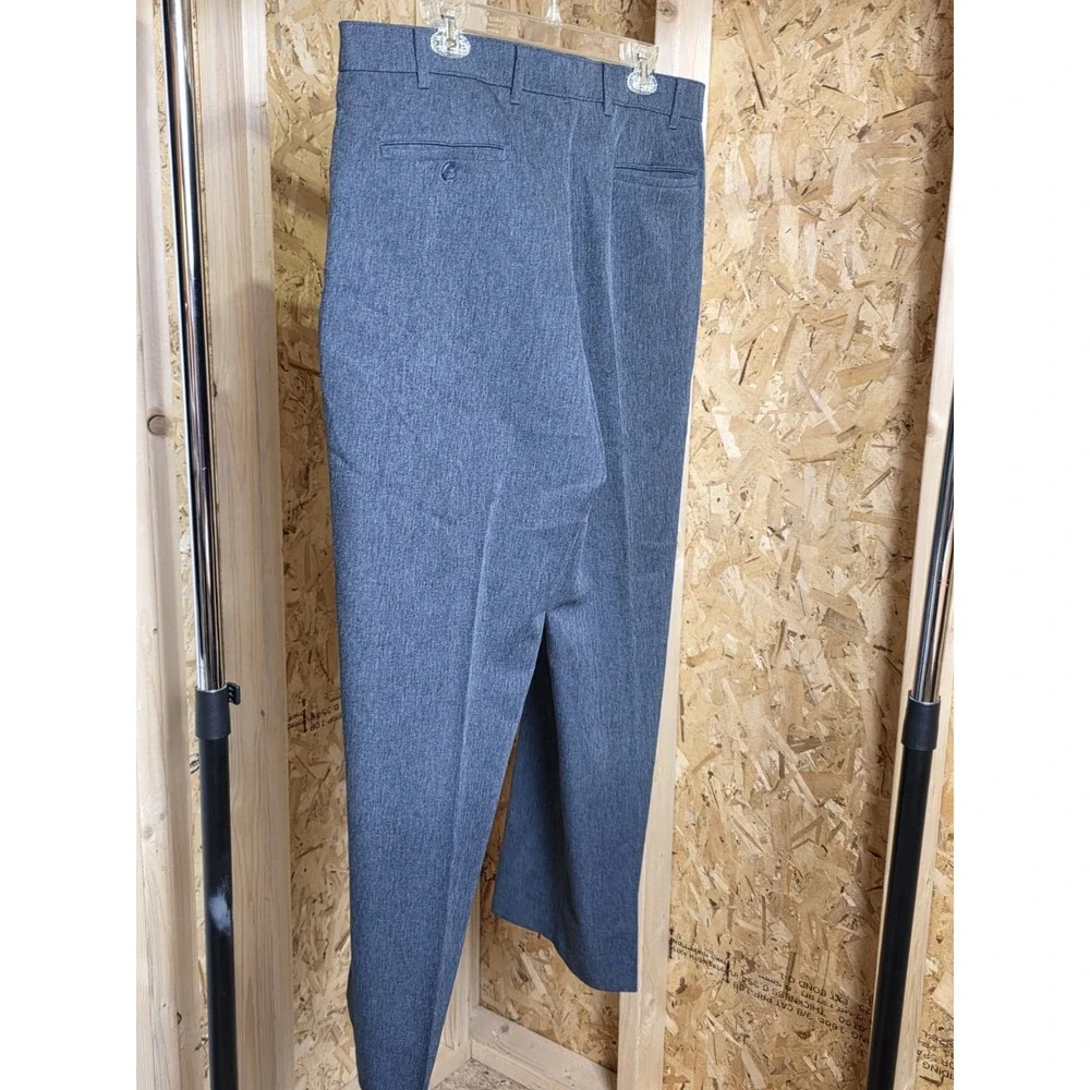 Action Slacks by Levi Strauss & Co. Men's 38x30 Dark Heather Gray Dress Pants